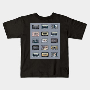 audio music cassettes, tapes Kids T-Shirt